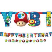 Super Mario Add an Age Birthday Banner Set, 2pc