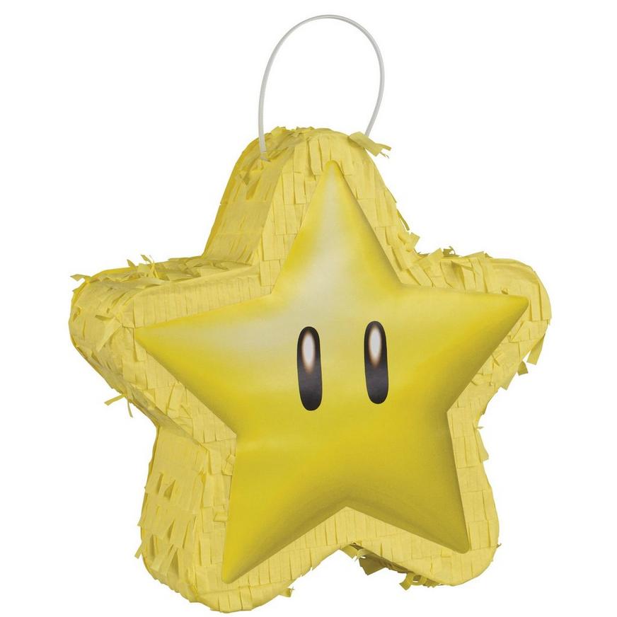 Super Star Mini Pinata Decoration, 6.5in - Super Mario
