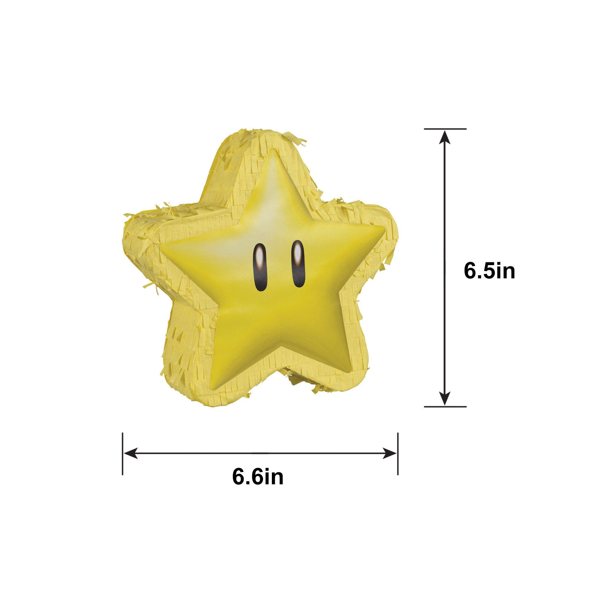 Super Star Mini Pinata Decoration, 6.5in - Super Mario