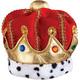 Metallic Gold & Red Fabric Birthday Crown, 7in x 7in