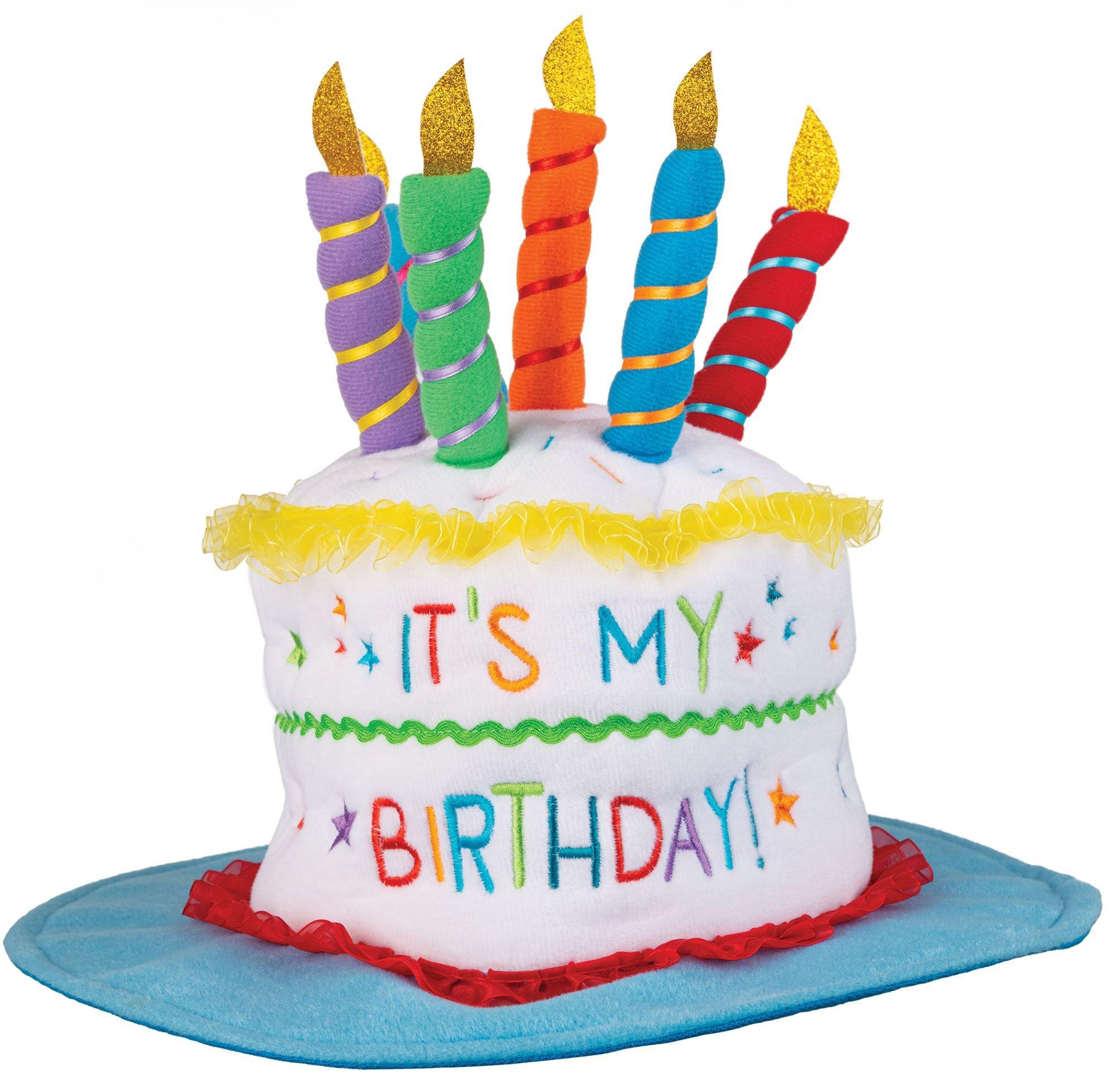 Sprinkles It's My Birthday Fabric Cake Hat, 13in x 9.25in | Party City