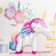Air-Filled Sitting Enchanted Unicorn Balloon, 25in