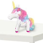 Air-Filled Sitting Enchanted Unicorn Balloon, 25in