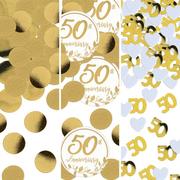 Gold 50th Anniversary Confetti, 1.2oz