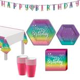 Sparkle Birthday Tableware Kit for 16 Guests