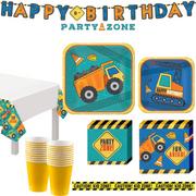 Construction Birthday Party Kit for 16 Guests