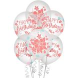 6ct, 12in, Free Spirit Boho Birthday Confetti Latex Balloons