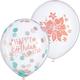 6ct, 12in, Free Spirit Boho Birthday Confetti Latex Balloons