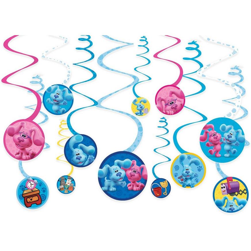 Blue's Clues & You! Swirl Decorations, 12ct