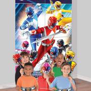 Power Rangers Classic Plastic & Cardstock Photo Booth Kit, 4.6ft x 6.7ft