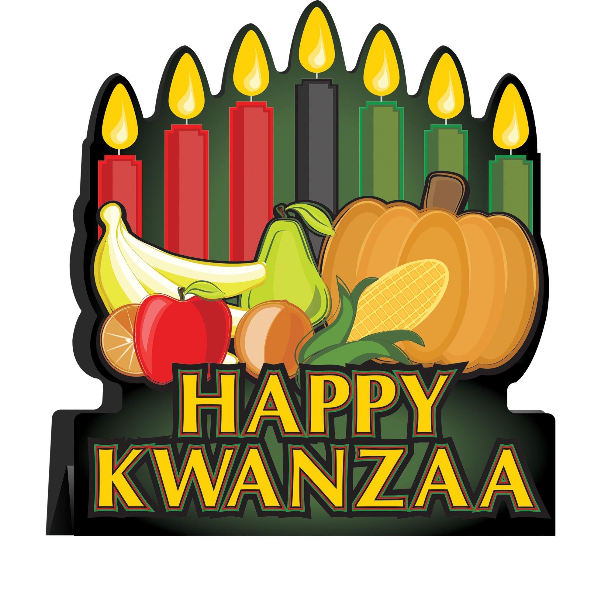Happy Kwanzaa Centerpiece 10 3/4in Party City