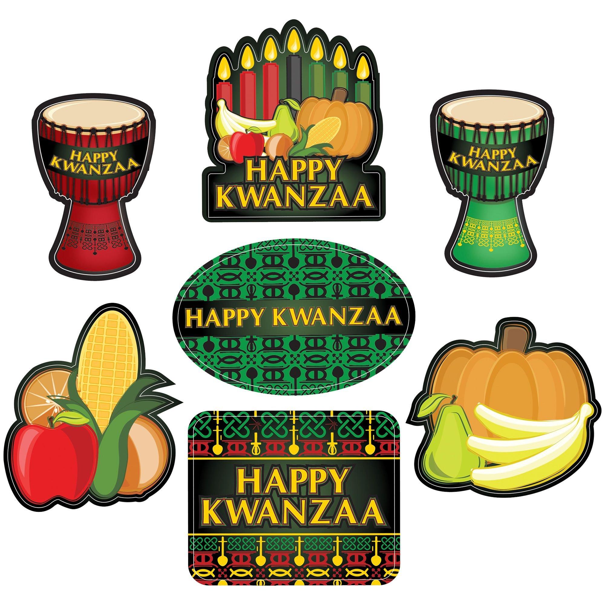 Happy Kwanzaa Cling Decals 7ct Party City