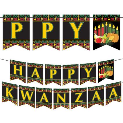 Happy Kwanzaa Pennant Banner