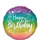 Prismatic Sparkle Happy Birthday Foil Balloon, 18in