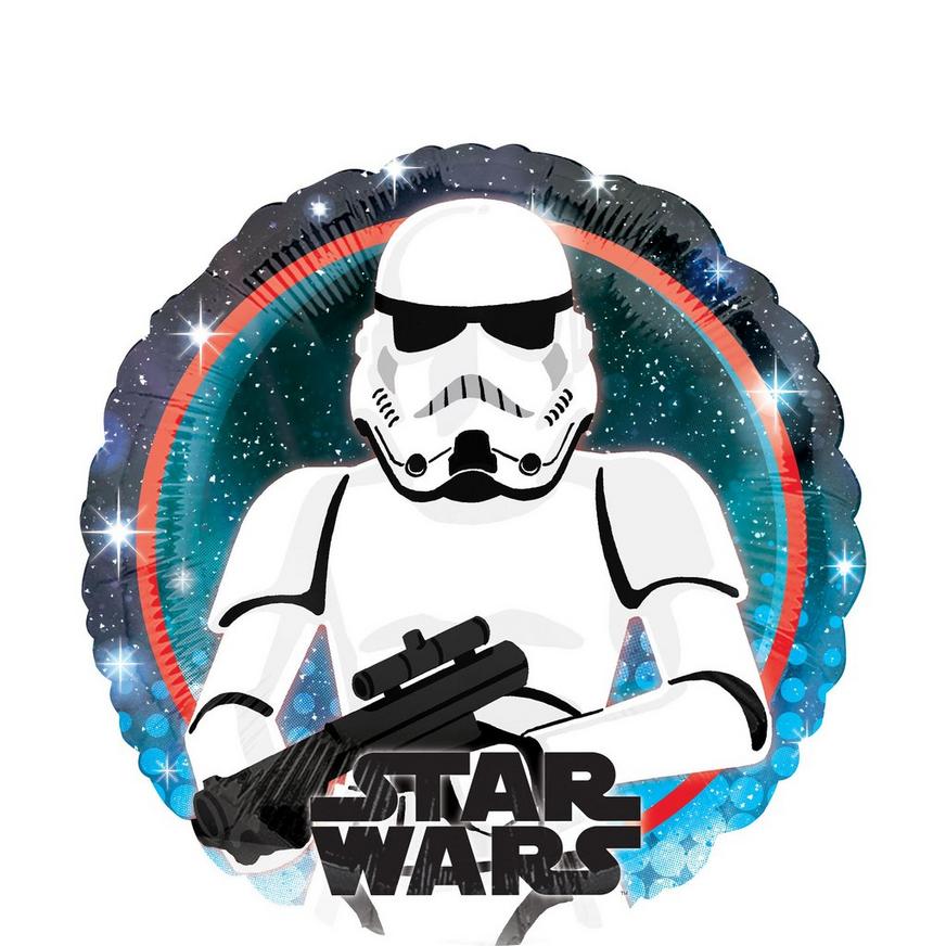 Stormtrooper Foil Balloon, 18in - Star Wars Galaxy of Adventures