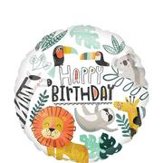 Get Wild Happy Birthday Foil Balloon, 18in