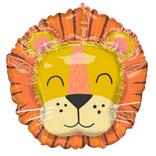 Lion Foil Balloon, 28in x 27in - Get Wild