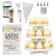 Green & White Cupcake Decorating Kit