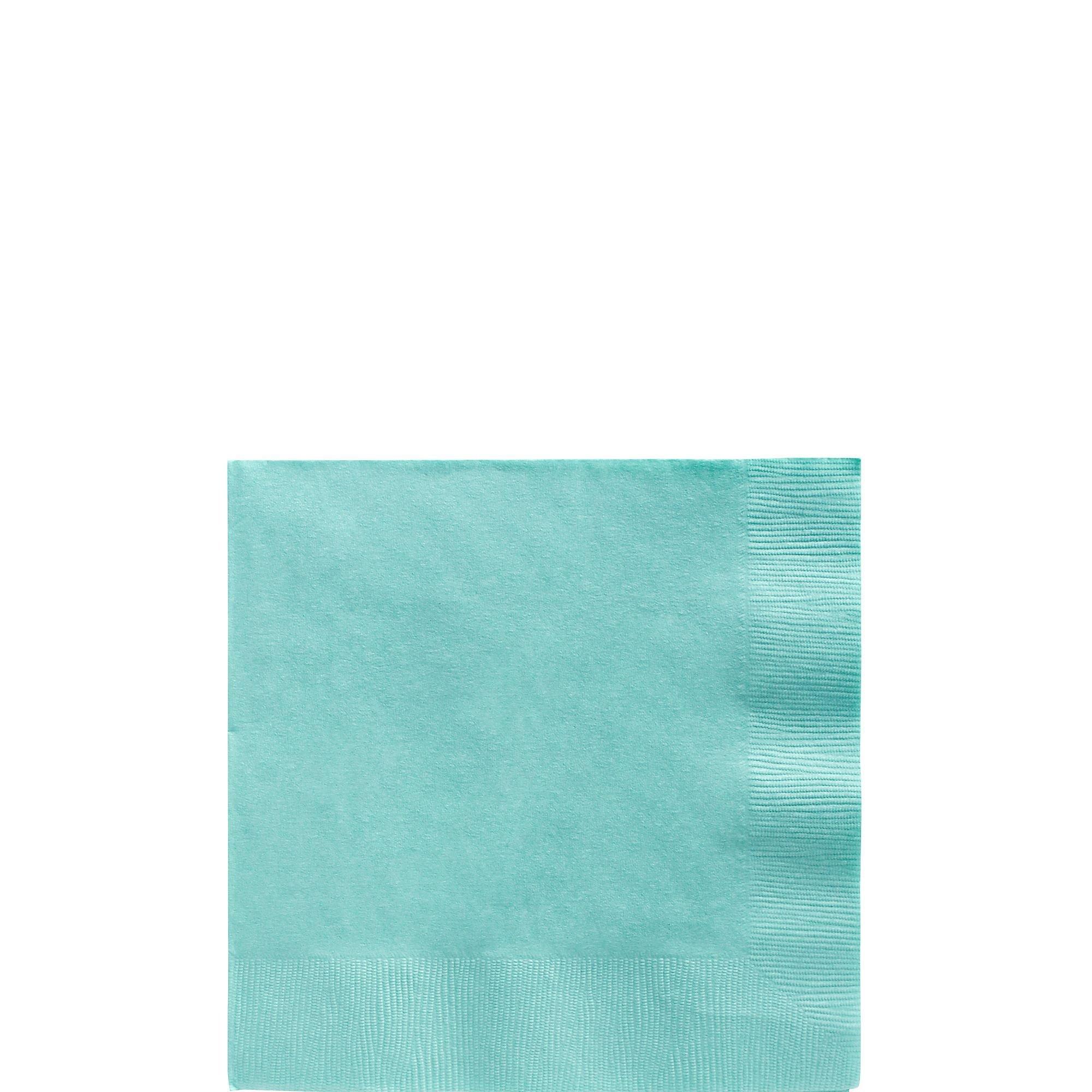 Robin's Egg Blue Paper Beverage Napkins, 5in, 40ct