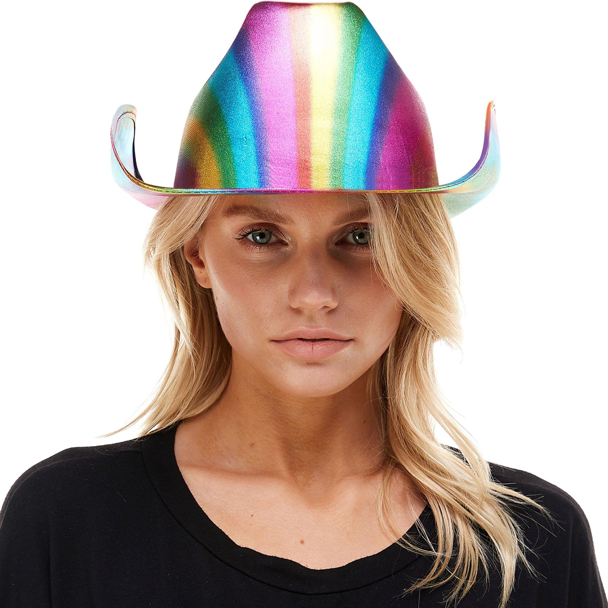 Adult Rainbow Cowboy Hat Party City