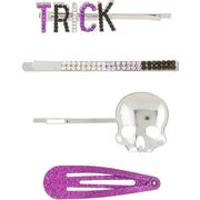 Halloween Trick Bobby Pin & Hair Clip Set, 4pc