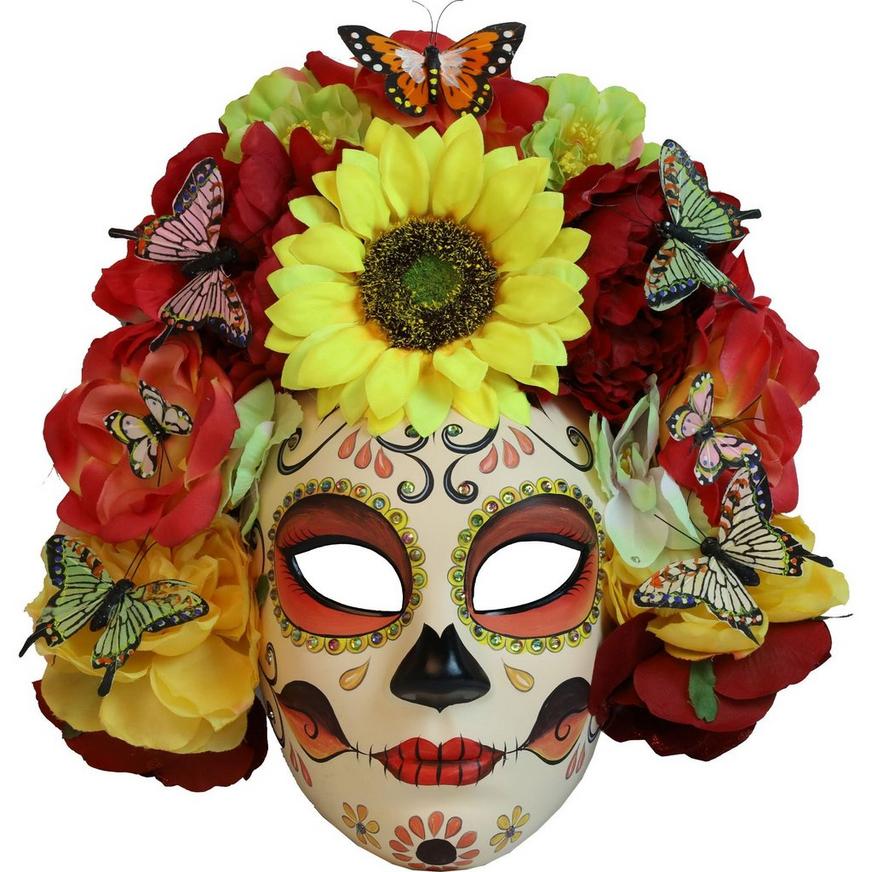 Reina de Flores Mask - Day of the Dead