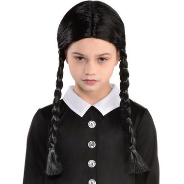 Wednesday Addams Wig for Kids - The Addams Family | Party City