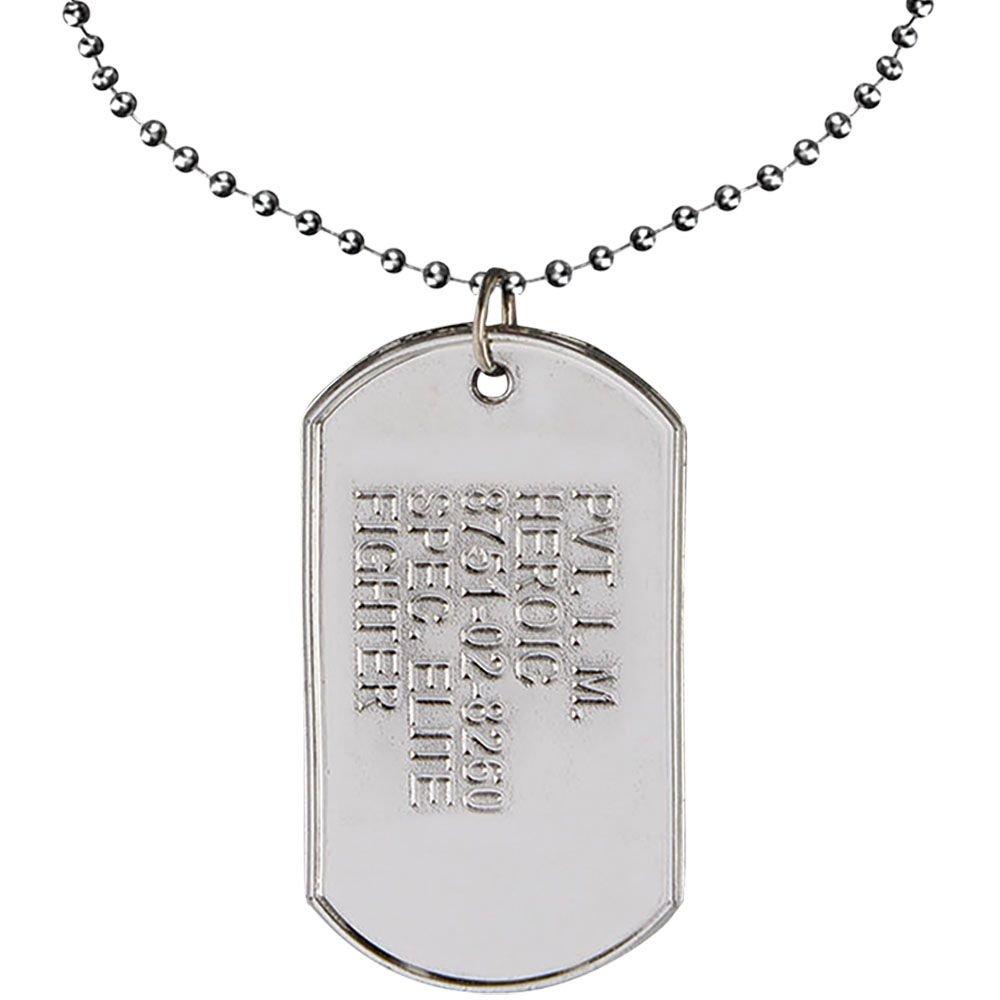 Military Dog Tag Necklace - Stainless Steel - Laser Engraved – My Custom ID™