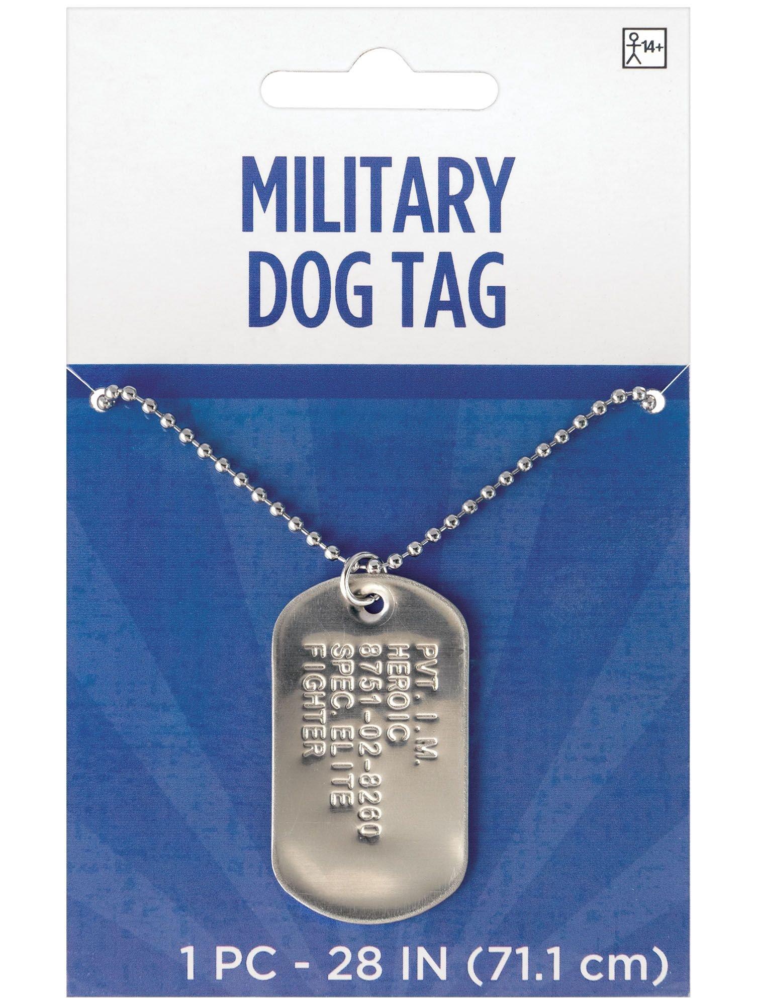 1pc Military Army ID Tag Badge Name Pet Dog Tags Pendant Man Metal Col