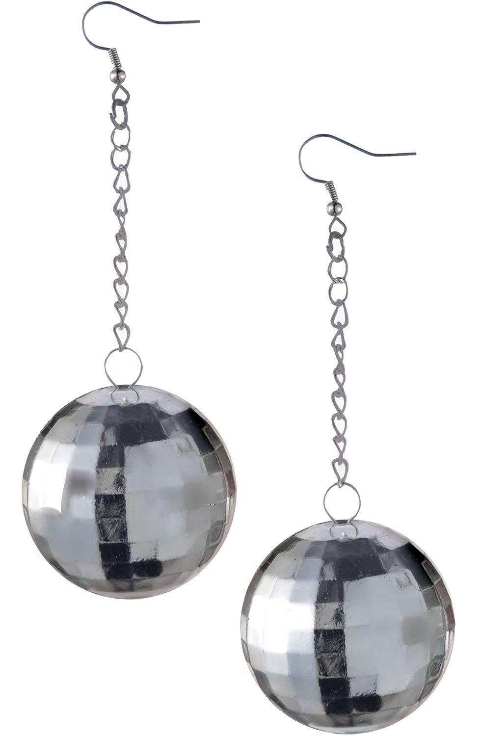 Diva Disco Ball Earrings | Party City