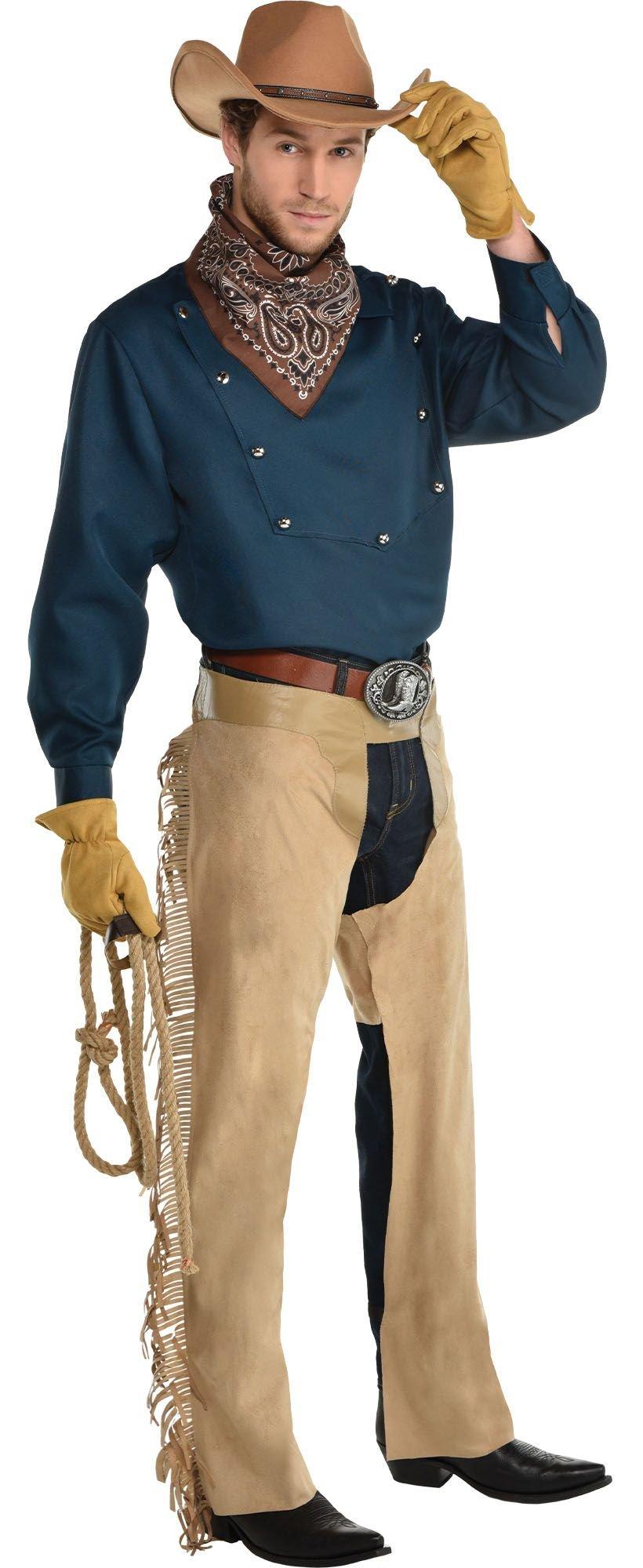 Beige Western Leather Chaps