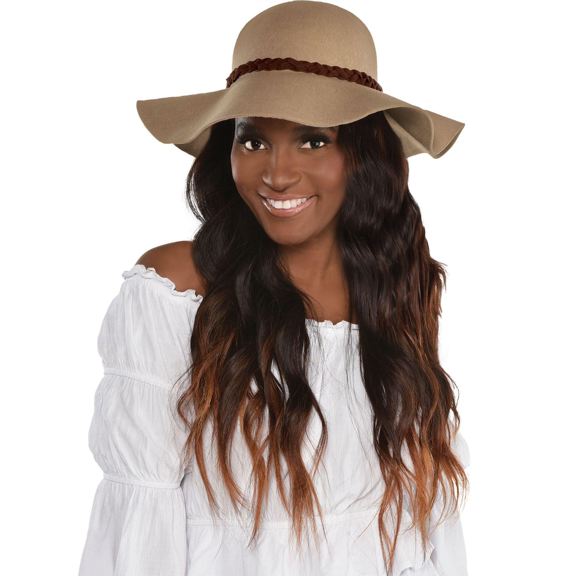 Boho Floppy Felt Hat, 22in x 4in Party City