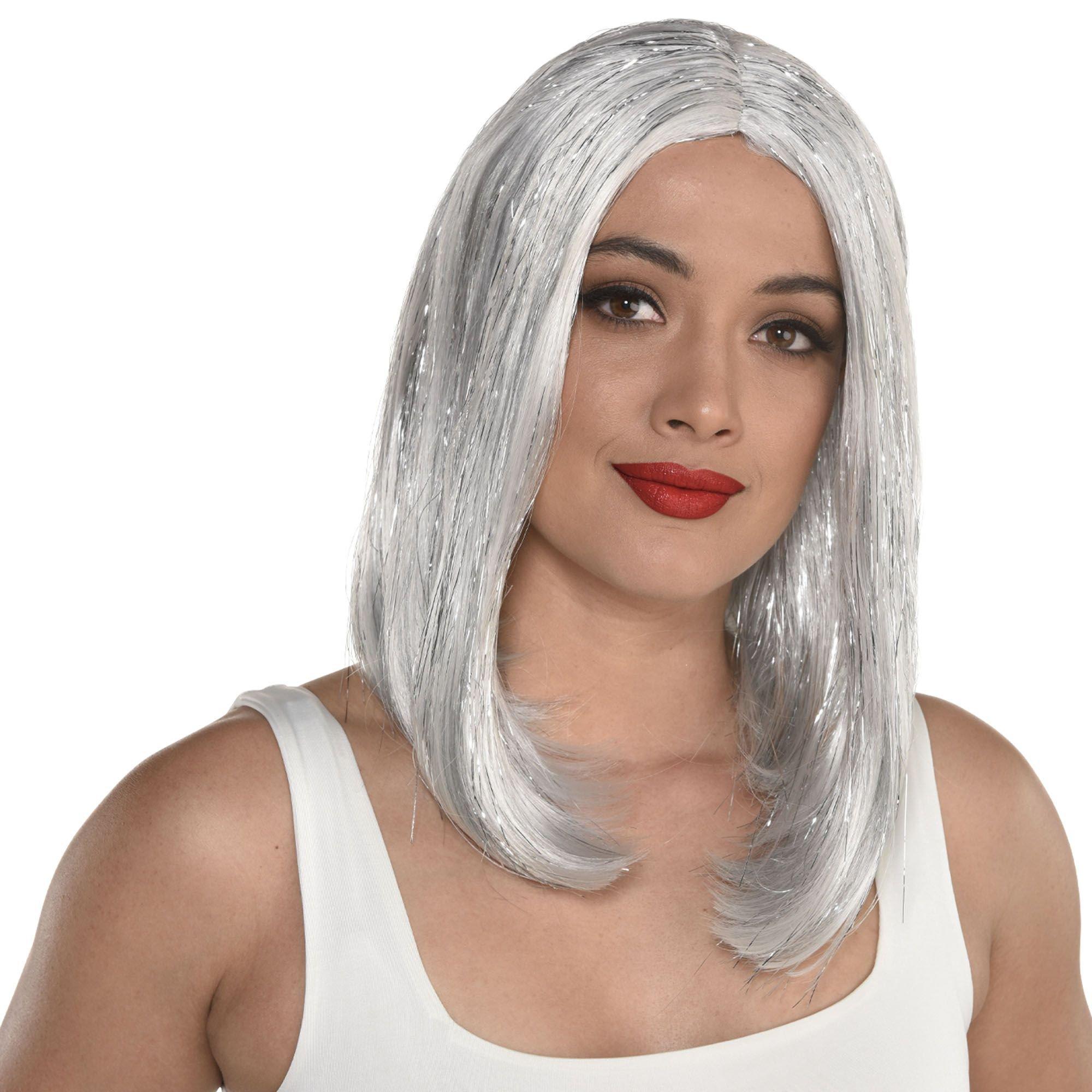 Grey wig 2025 party city