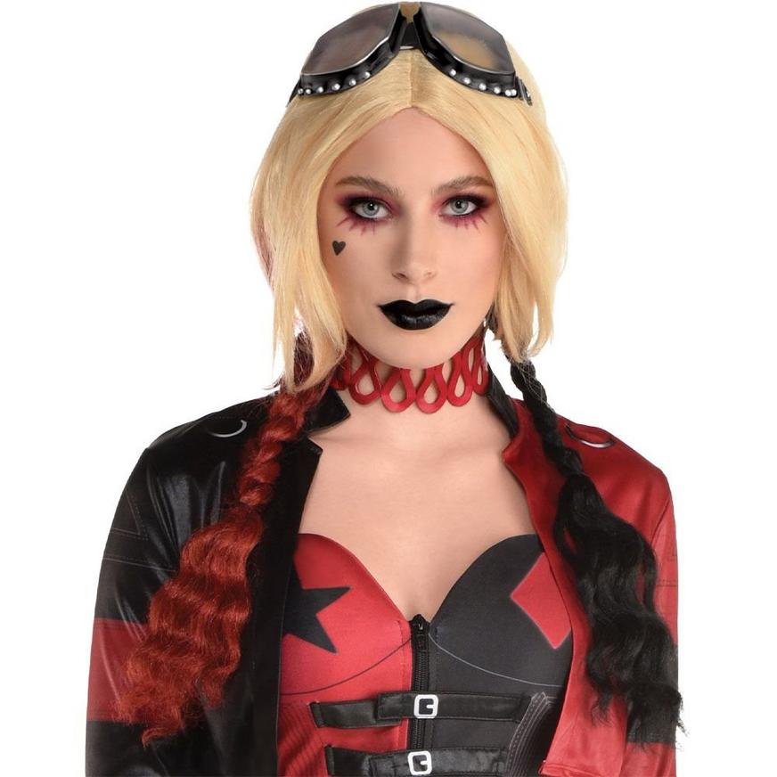 Red & Black Pigtails Harley Quinn Wig - Suicide Squad 2