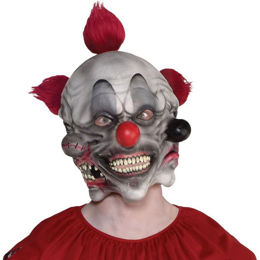 Three-Face Clown Latex Mask