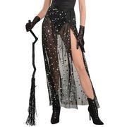 Black Sheer Celestial Skirt for Adults