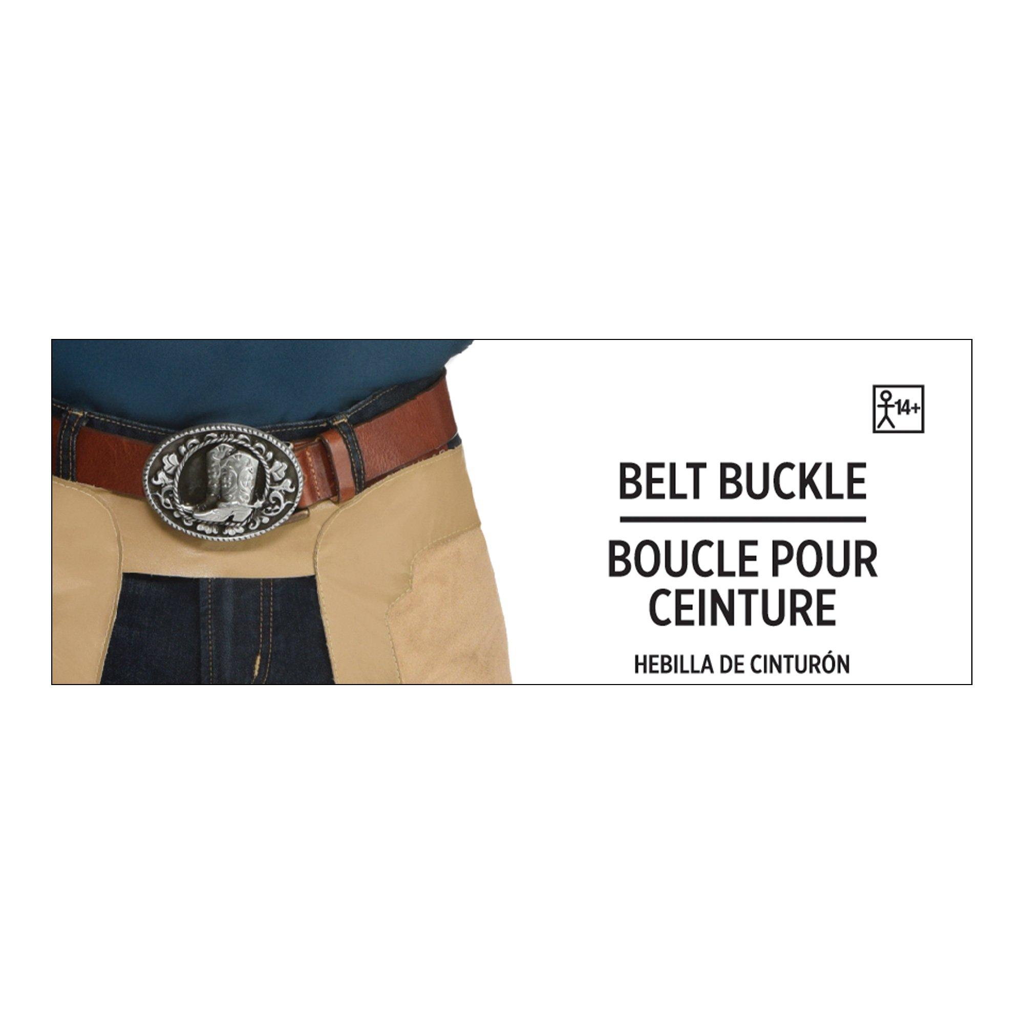 Boots & Spurs Western Metal Belt Buckle