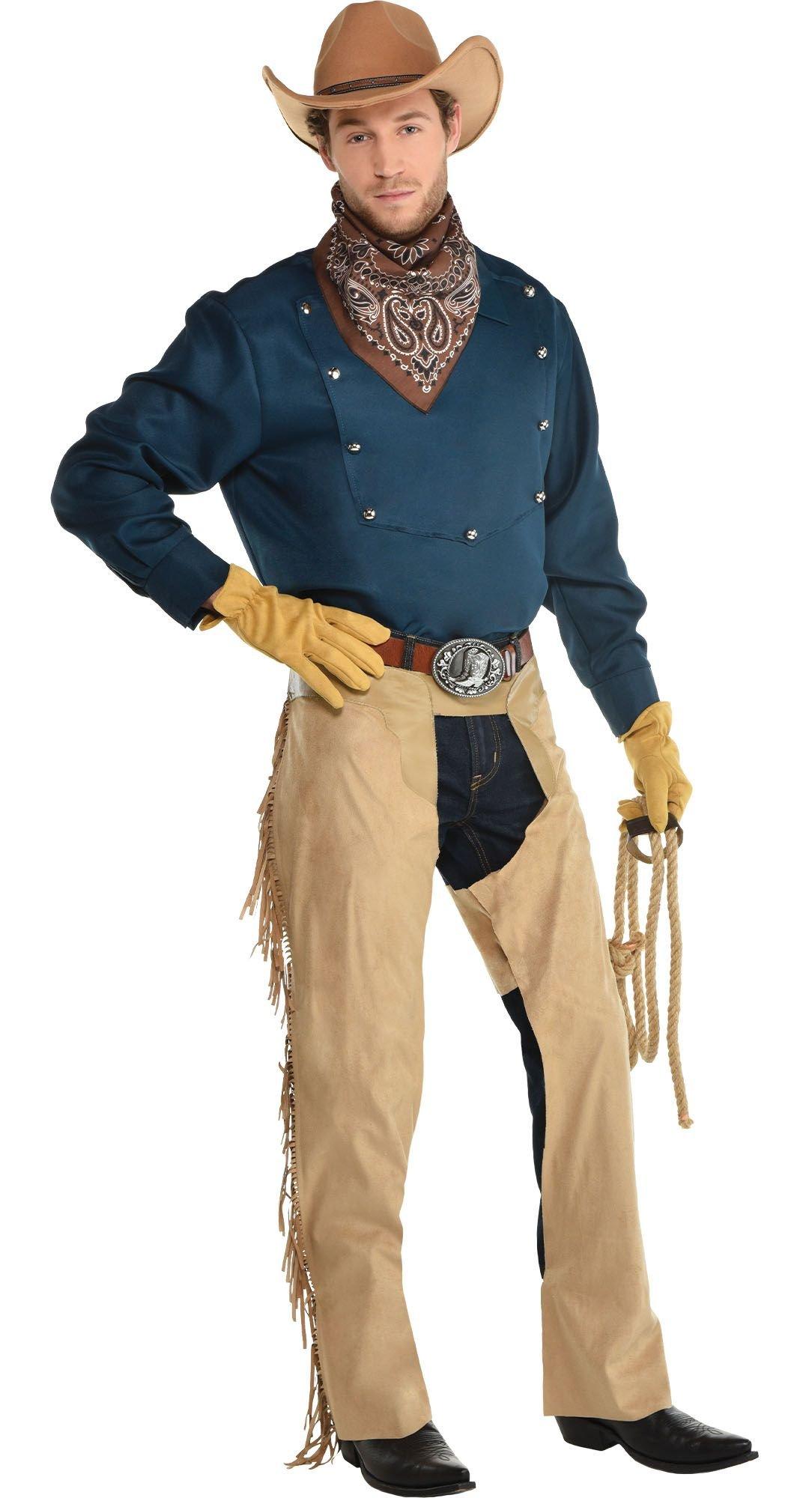 Amscan Halloween Adult Cowboy Lasso Halloween Costume Kit ...