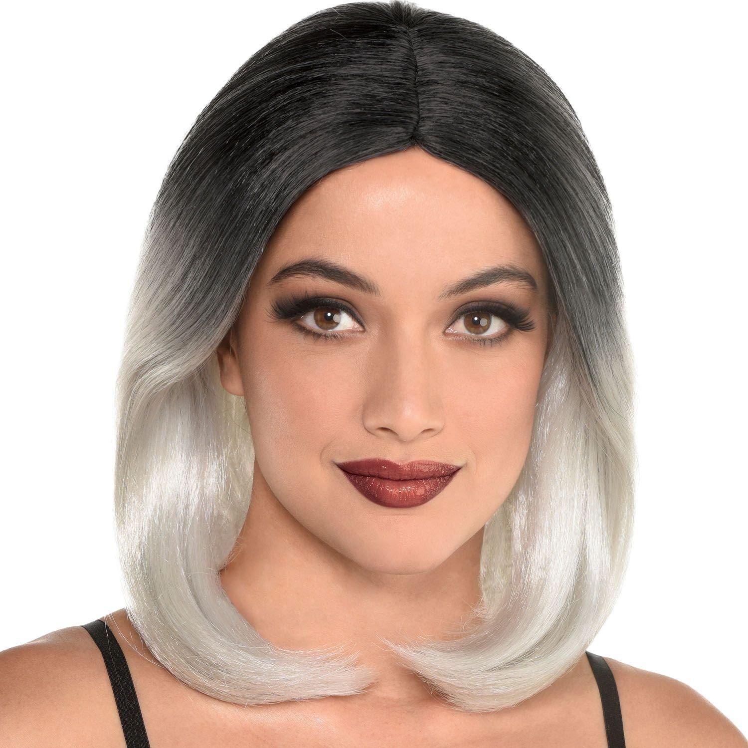 White Gray Ombre Wig Party City