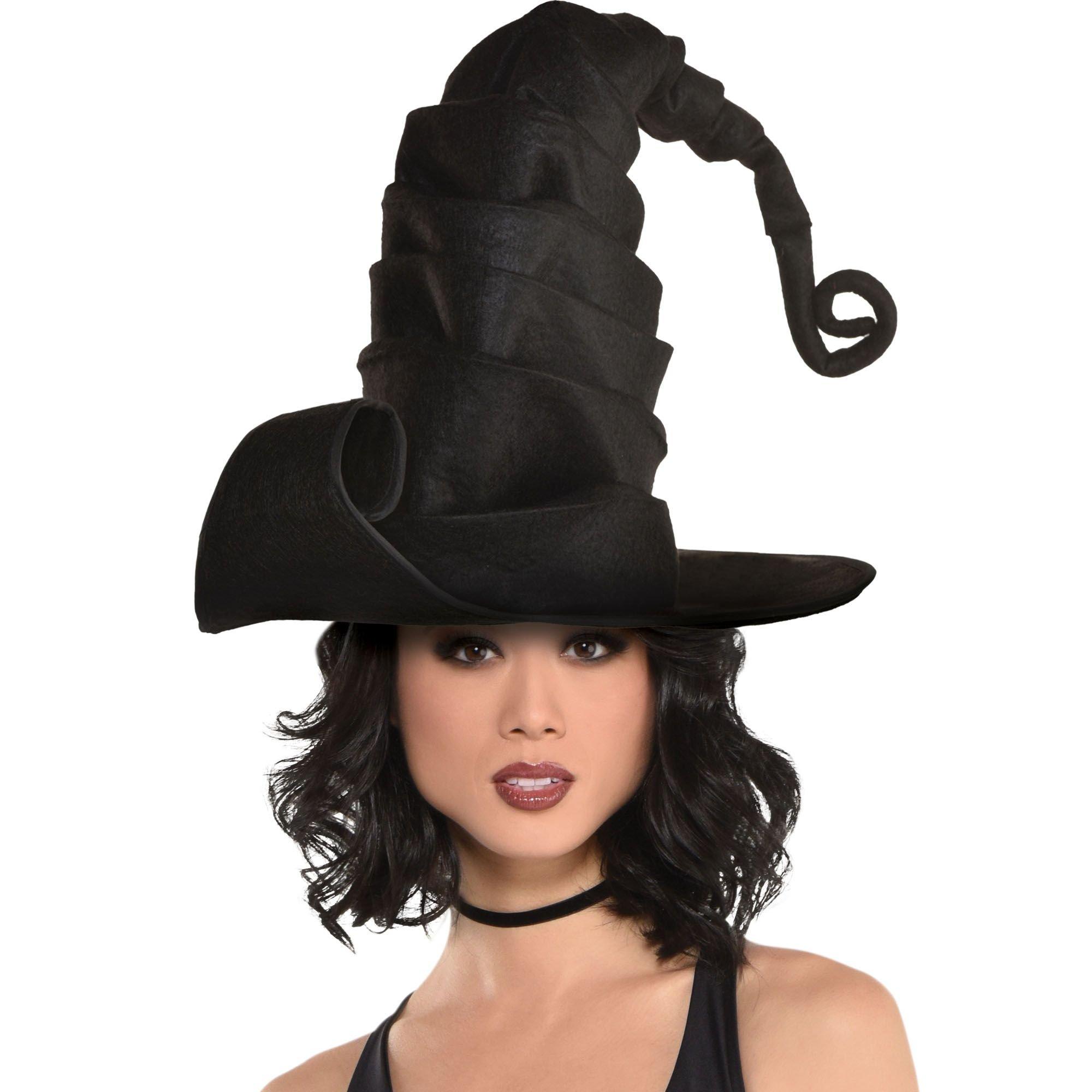 Black Witch Style Hat on Stand by Bette Jo Chudy for Dollhouses