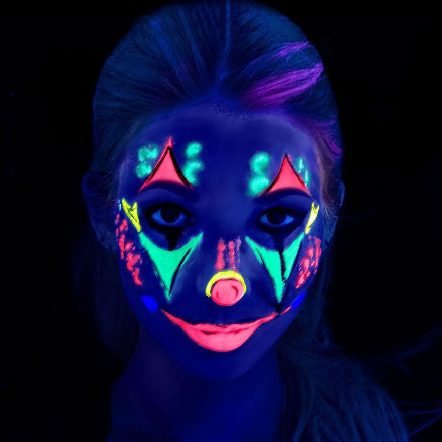 Black Light Neon Makeup Palette, 6 Colors
