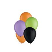 Halloween 4-Color Mix Mini Latex Balloons, 5in, 25ct - Black, Green, Orange & Purple