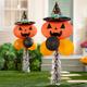 Air-Filled Witchy Pumpkin Halloween Balloon Yard Sign, 67in
