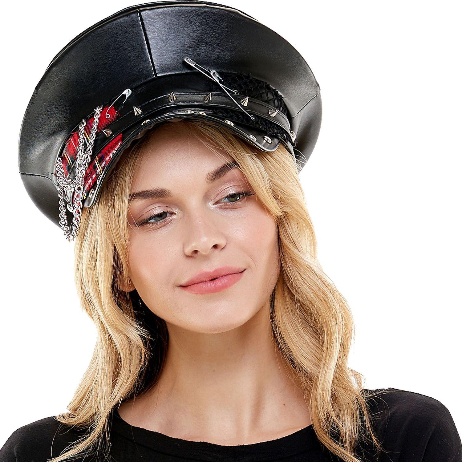 Women Leather Hat