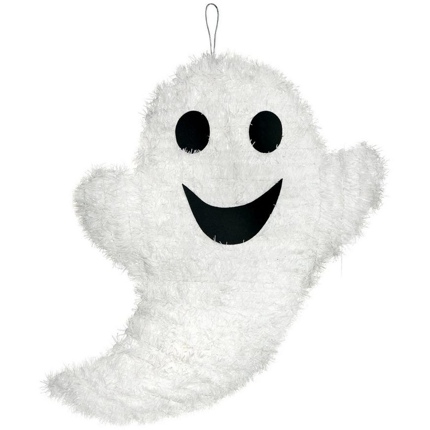 Friendly Ghost Tinsel Hanging Decoration, 9.6in x 16.5in