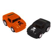 Pull Back Halloween Plastic Cars, 1.2in x 2.1in, 12ct