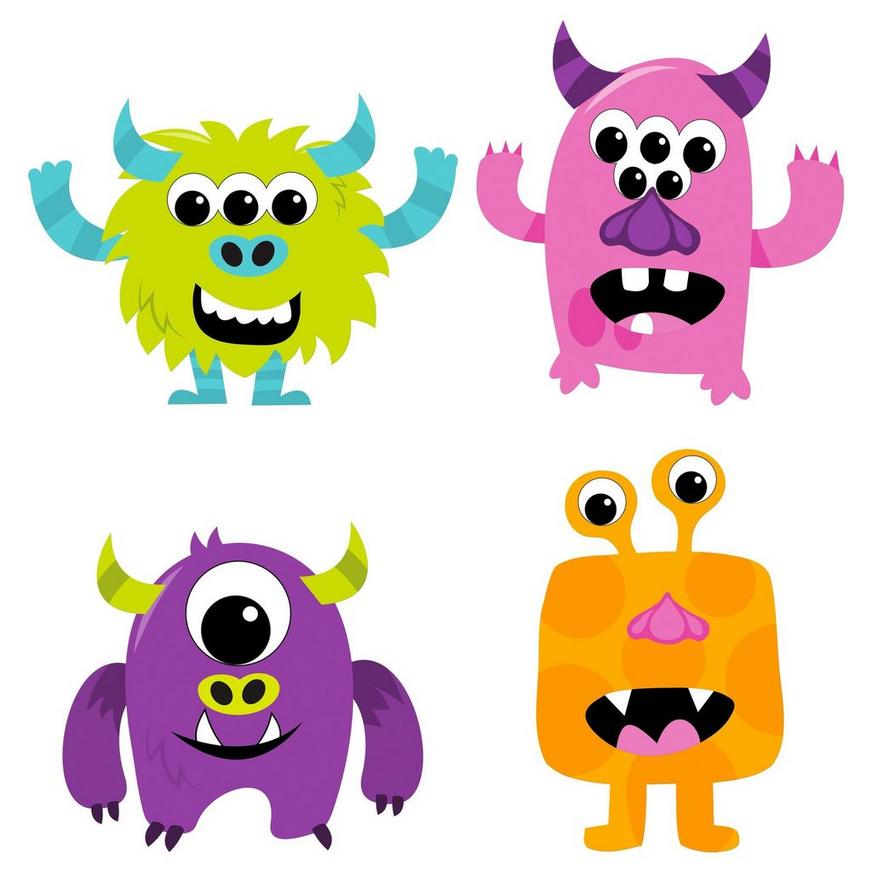 Create Your Own Monsters Halloween Foam Craft Kit, 4in x 4in, 25pc