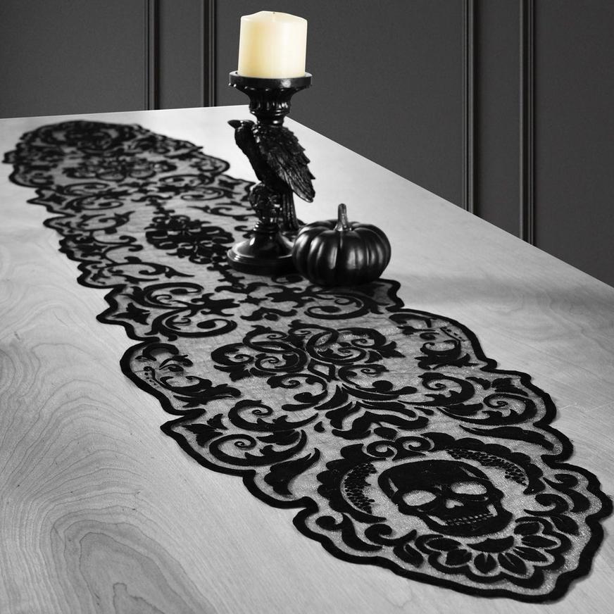 Glitter Glam Boneyard Fabric Table Runner, 1.2ft x 5.8ft
