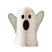 Family Friendly Ghost Honeycomb Tissue Paper Centerpiece, 12.6in x 13.5in