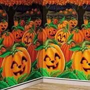 Family Friendly Pumpkin Patch Plastic Scene Setter Room Roll, 40ft